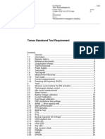 Tamao Baseband Test Requirement