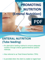 Promoting Nutrition (Enteral Nutrition)