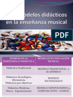 Los Modelos Didácticos en Ed. Musical