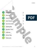 Picture Dictionary 2 Matchup 3 Word Choice 4 Word Search 5 Word Scramble 6 Spelling Bee 7 Question Time 8 Listening 9 Answer Key 10 Flashcards 12