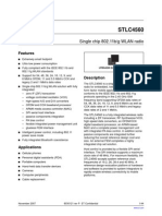 STLC4560: Single Chip 802.11b/g WLAN Radio