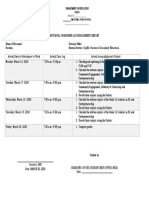 Individual Workweek Accomplishment Report: Division of