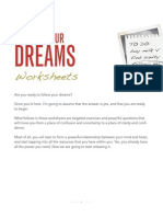 Reclaim Your Dreams Worksheets