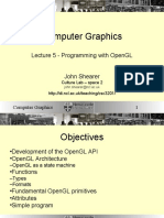 Computer Graphics: Lecture 5 - Programming With Opengl