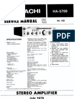 HITACHI - HA5700 Amplifier SM