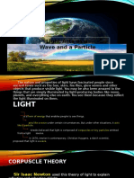 Light Acts As A Wave and A Particle