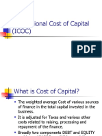 International Cost of Capital (ICOC)