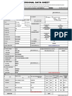 Personal Data Sheet