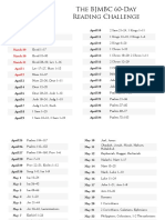 Bible Reading Schedule