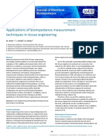 (18915469 - Journal of Electrical Bioimpedance) Applications of Bioimpedance Measurement Techniques in Tissue Engineering