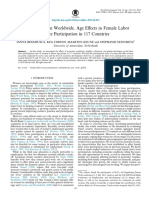 Working Women Worldwide. Age Effects in Female Labor Force Participation in 117 Countries