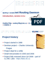 BIRD Internet Routing Daemon: Introduction, Version 2.0.x