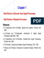 Brief Review of Discrete-Time Signal Processing Brief Review of Random Processes