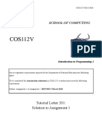 COS112V: School of Computing