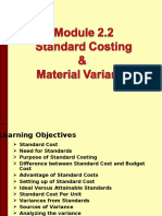 Module 2 Sub Mod 2 Standard Costing and Material Variance Final