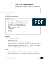 TP 6 - Gestion Fichiers - (Correction)