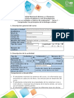 Guía de Actividades y Rúbrica de Evaluación - Tarea 1 - Comprender Los Principios de La Biología Celular