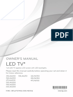 Led TV : Owner'S Manual