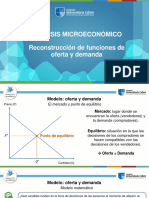 Reconstrucción de Funciones de Oferta y Demanda