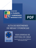 Actas de Resumenes Xxiii Jornadas de Historia de Chile PDF 103 MB