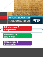 4 Índice Provisional