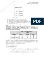 Ejercicios Análisis de Sensibilidad