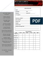 DSB Application Form