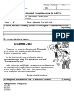 Evaluacion Lenguaje y Comunicacion - El Cuento - Segundo Basico - 2019