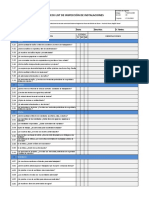 Check List de Inspección Instalaciones