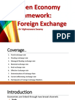 Open Economy Framework - Foreign Exchange