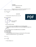 Ejercicio 12 de Aplicación de Ecuaciones Diferenciales de Primer Orden