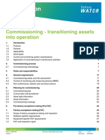 Specification: Commissioning - Transitioning Assets Into Operation