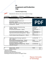 M.Sc. Production Engineering