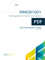 MNG81001-2018-1 - UIG Management Communication