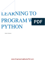 Learning TO Program With Python: Richard L. Halterman