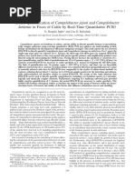 Lanienae in Feces of Cattle by Real-Time Quantitative PCR