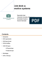 Can Bus in Automotive Systems: Raziuddin Khazi Chemnitz University of Technology Embedded Systems Second Semester