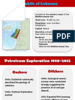 Oil and Gas in Lebanon