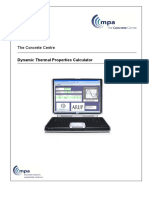 Dynamic Thermal Properties Calculator User Guide