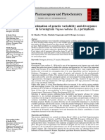 Estimation of Genetic Variability and Diversity