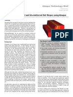 Analysis of Reinforced and Un-Reinforced Soil Slopes Using Abaqus