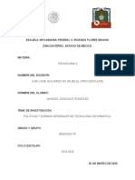 Tarea 1 Politicas y Normas Generales.