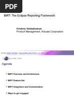 Birt The Eclipse Reporting Framework