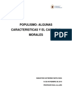 Populismo en Latinoamerica, El Caso de Evo Morales