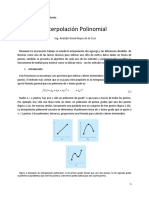 Interpolacion Polinomial