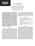 Gas Absorption Lab Report