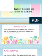 Effects of Earth's Rotation and Revolution