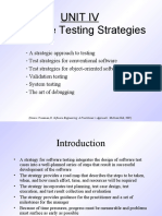 Unit Iv Software Testing Strategies