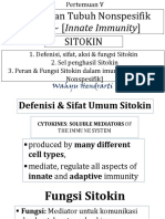 Pertahanan Tubuh Nonspesifik Alami (Innate Immunity) Sitokin