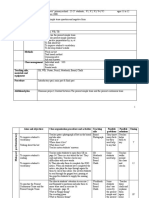 Description of Class Teaching Unit Type of Lesson